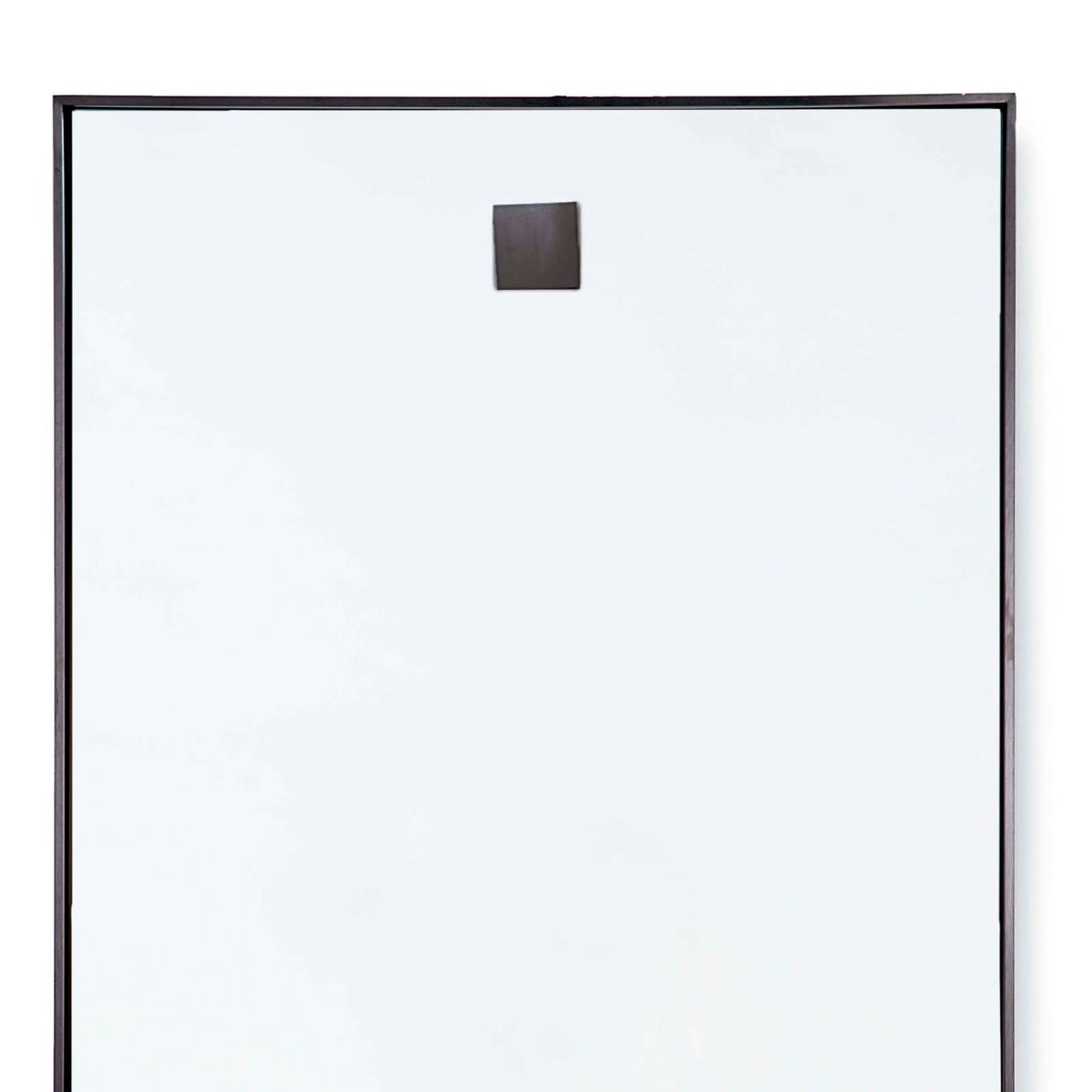 Image 3 Hanging Blackened Steel 28" x 44" Rectangular Wall Mirror more views