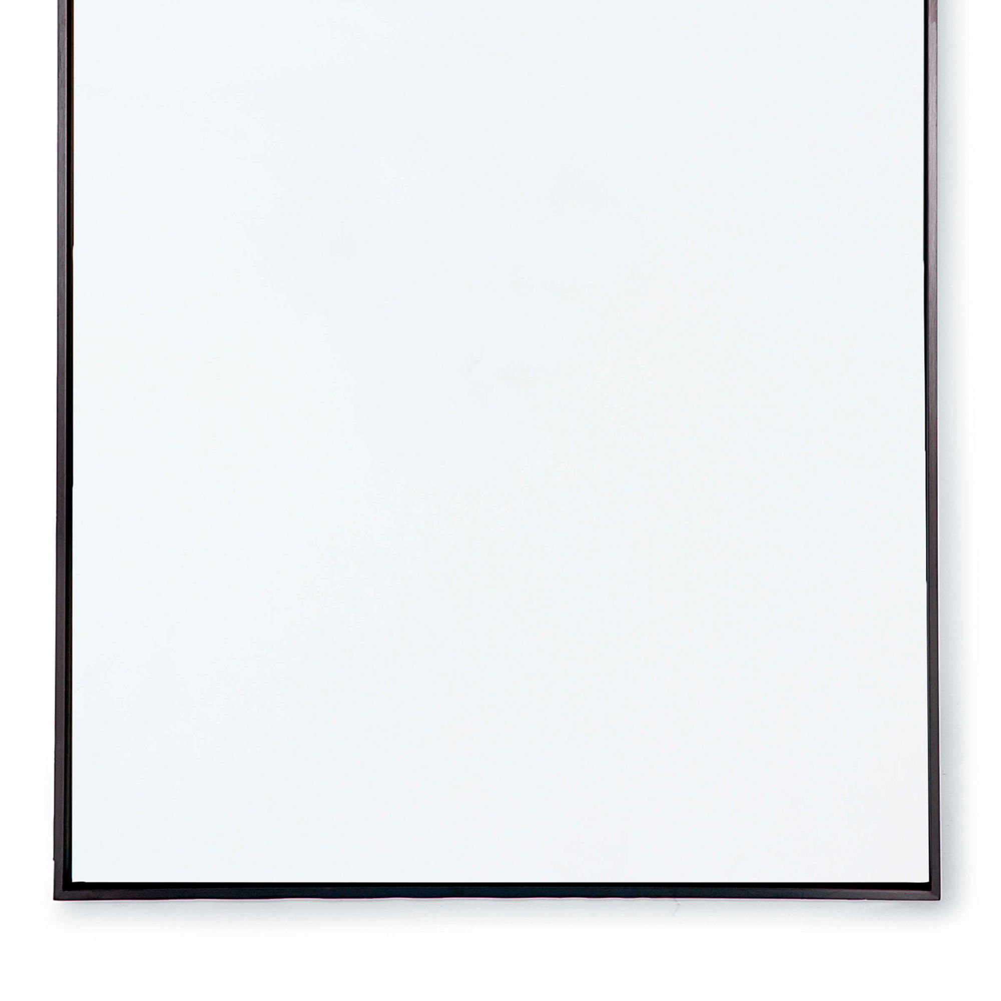 Image 4 Hanging Blackened Steel 28" x 44" Rectangular Wall Mirror more views