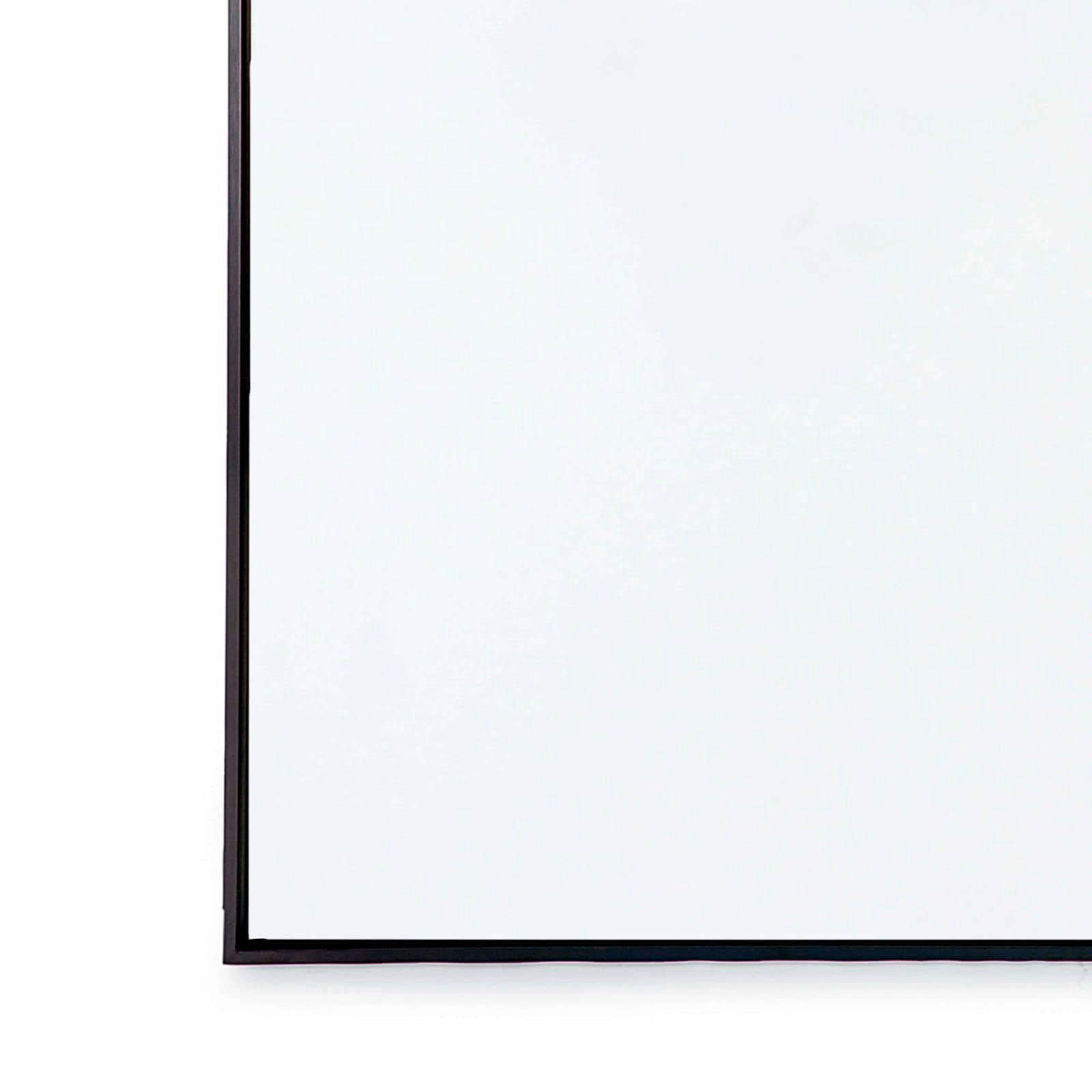 Image 5 Hanging Blackened Steel 28" x 44" Rectangular Wall Mirror more views