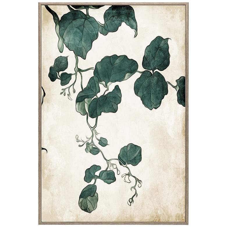 Image 1 Hanging Leaf II 37" High Framed Giclee Wall Art