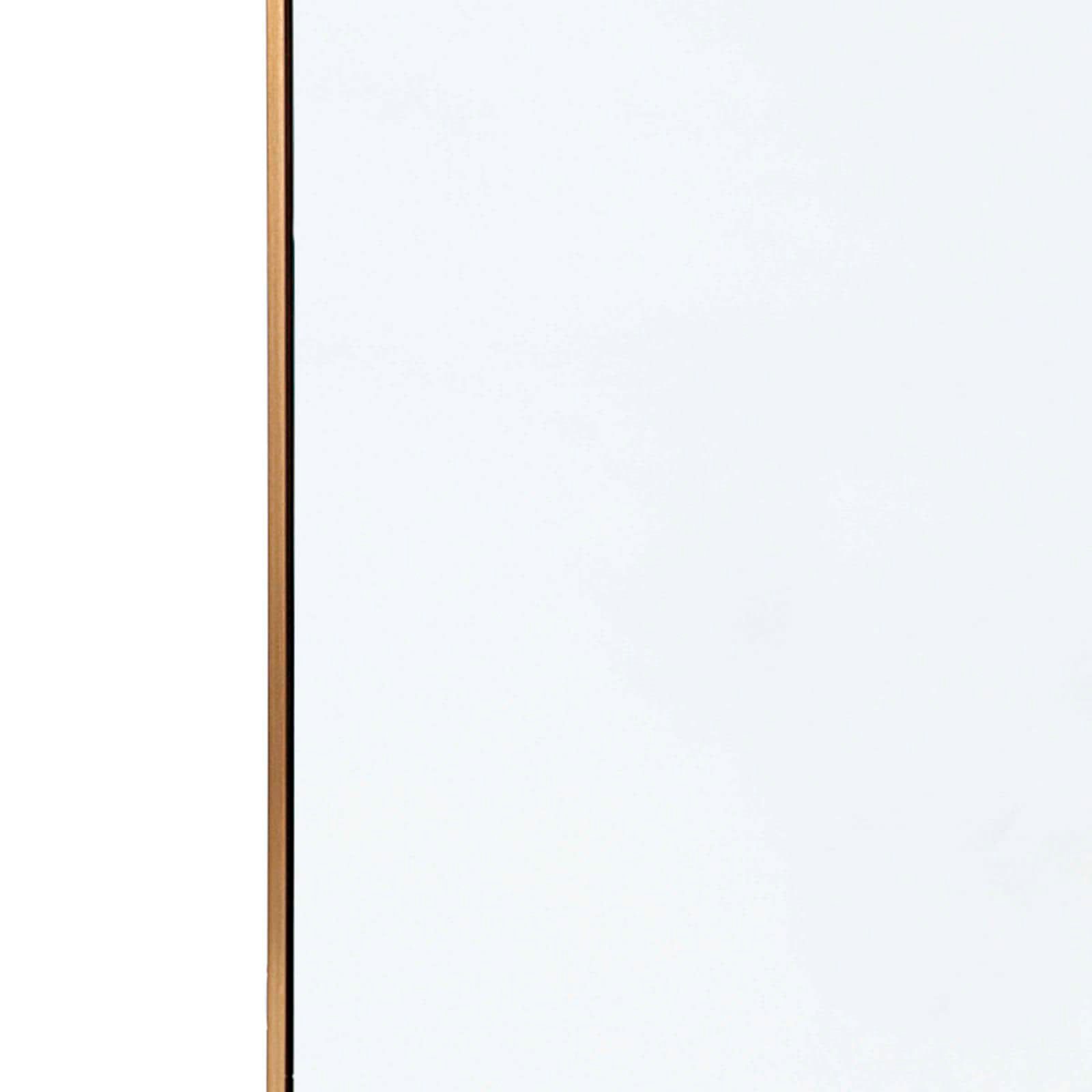 Image 4 Hanging Rectangle Natural Brass 28" x 44" Wall Mirror more views