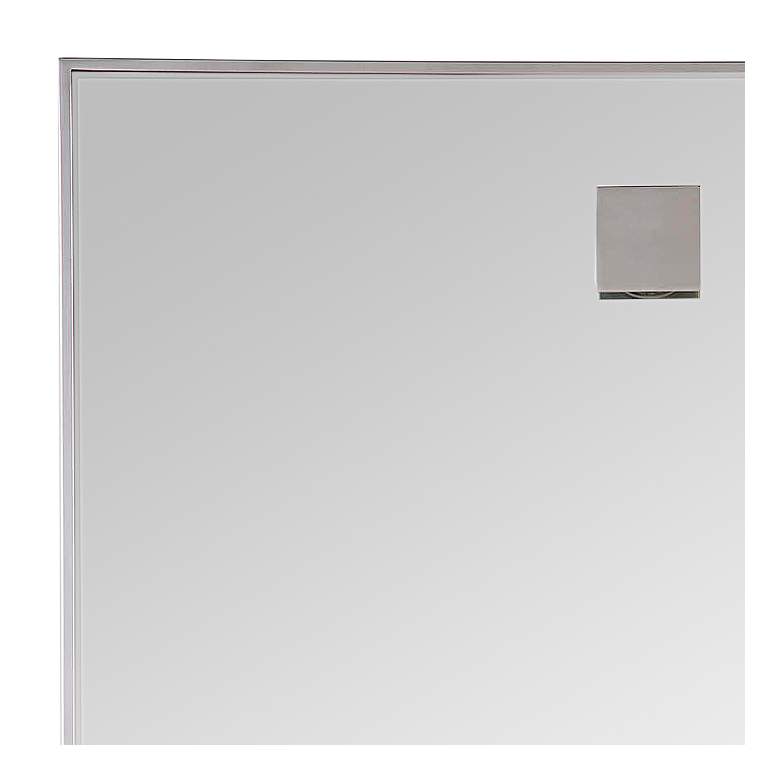 Image 2 Hanging Rectangle Polished Nickel 28" x 44" Wall Mirror more views