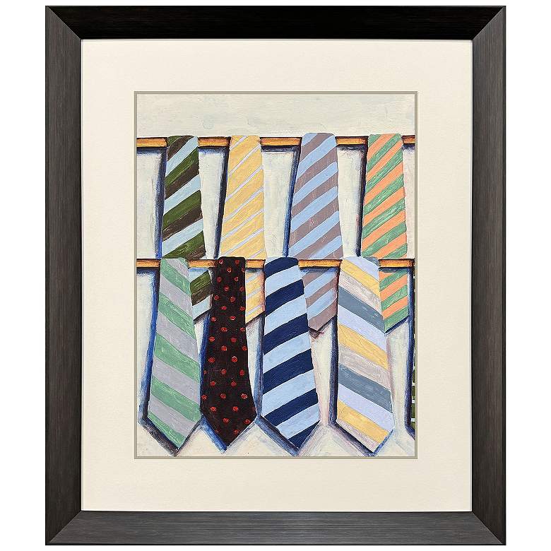 Image 2 Hanging Ties I 32"W x 38"H Framed Art