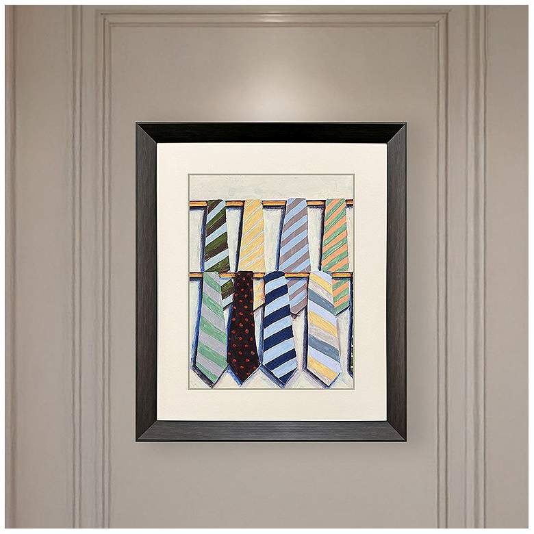 Image 1 Hanging Ties I 32"W x 38"H Framed Art