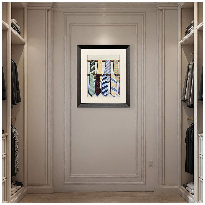Image 5 Hanging Ties I 32"W x 38"H Framed Art more views