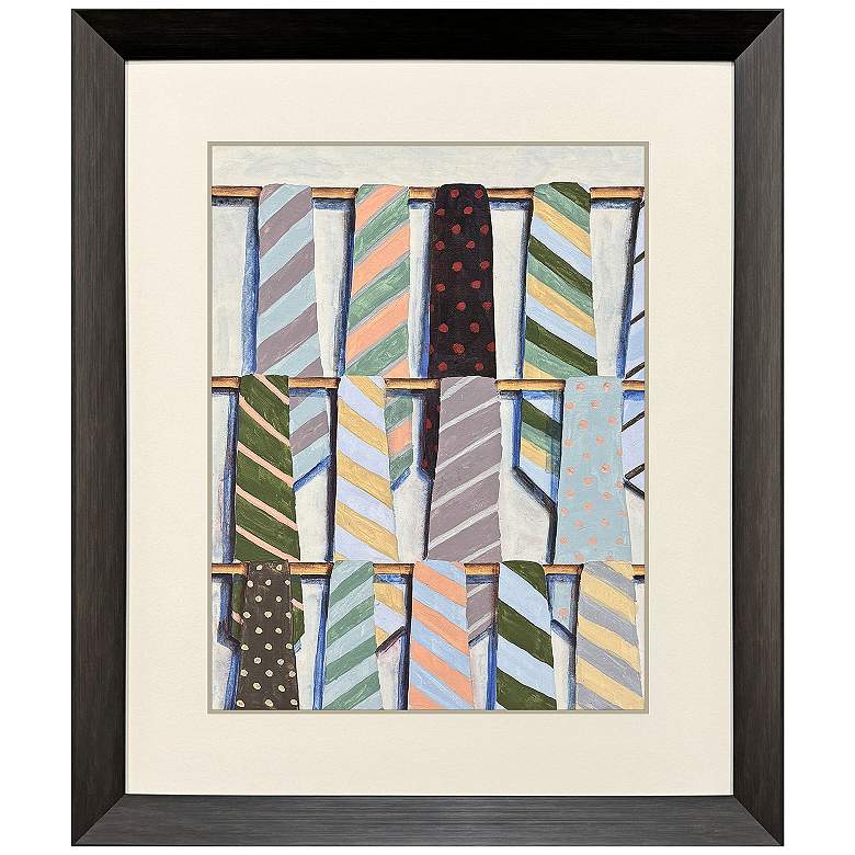 Image 2 Hanging Ties II 32"W x 38"H Framed Art