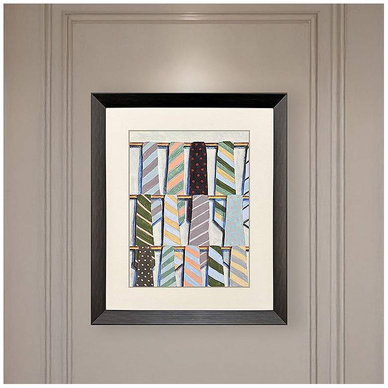Image 1 Hanging Ties II 32"W x 38"H Framed Art