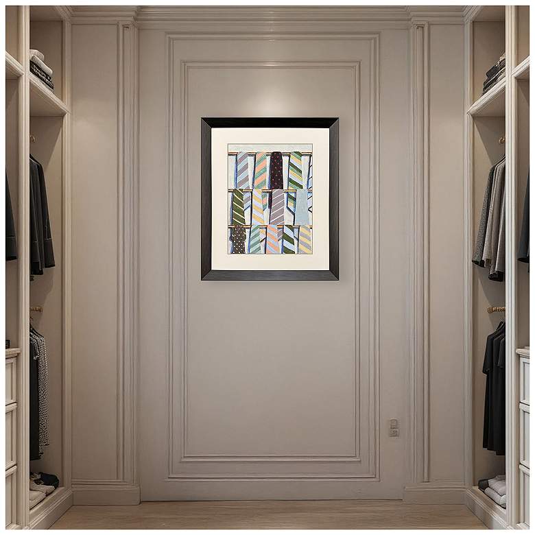 Image 5 Hanging Ties II 32"W x 38"H Framed Art more views