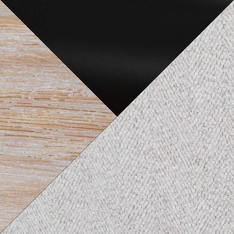 Image 7 Hank Counter Stool Whitewashed Wood Grey Fabric by LumiSource Pair more views