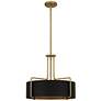 Hanley 4-Light Aged Brass Pendant