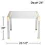 Hanna 23 1/2" Wide Gold and Clear Acrylic Side Table in scene