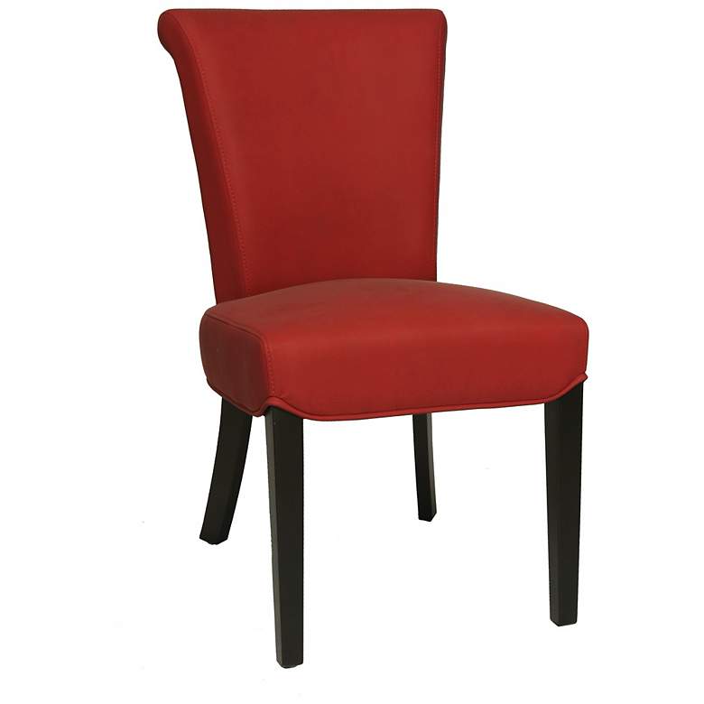 Image 1 Hannah Bonded Leather Red Side Chair