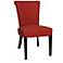 Hannah Bonded Leather Red Side Chair