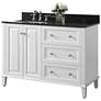 1_Hannah White 48" Quartz-Top Off-Center Left Sink Vanity