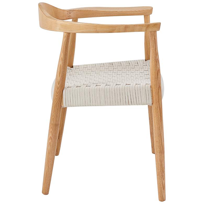 Hannu Natural Wood Armchair with White Rope Seat more views