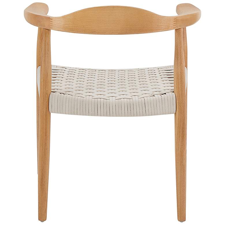 Hannu Natural Wood Armchair with White Rope Seat more views