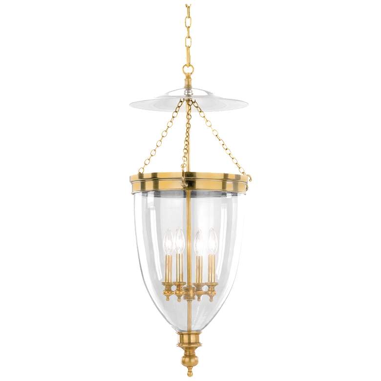 Image 1 Hanover 4 Light Pendant Aged Brass