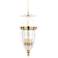Hanover 4 Light Pendant Aged Brass