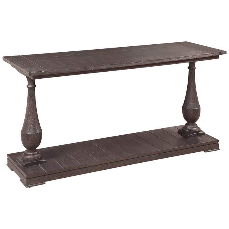 Image 1 Hanover 54" Wide Dark Coffee Bean Console Table