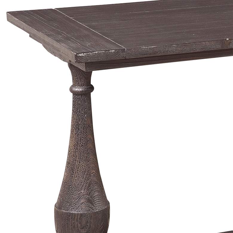 Image 2 Hanover 54" Wide Dark Coffee Bean Console Table more views