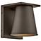 Hans 6 1/4" High Architectural Bronze LED Outdoor Wall Light
