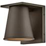 Thumbnail2 of Hans 6 1/4" High Architectural Bronze LED Outdoor Wall Light more views