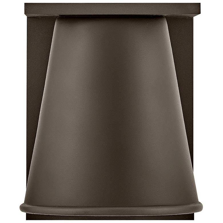 Image 5 Hans 6 1/4" High Architectural Bronze LED Outdoor Wall Light more views