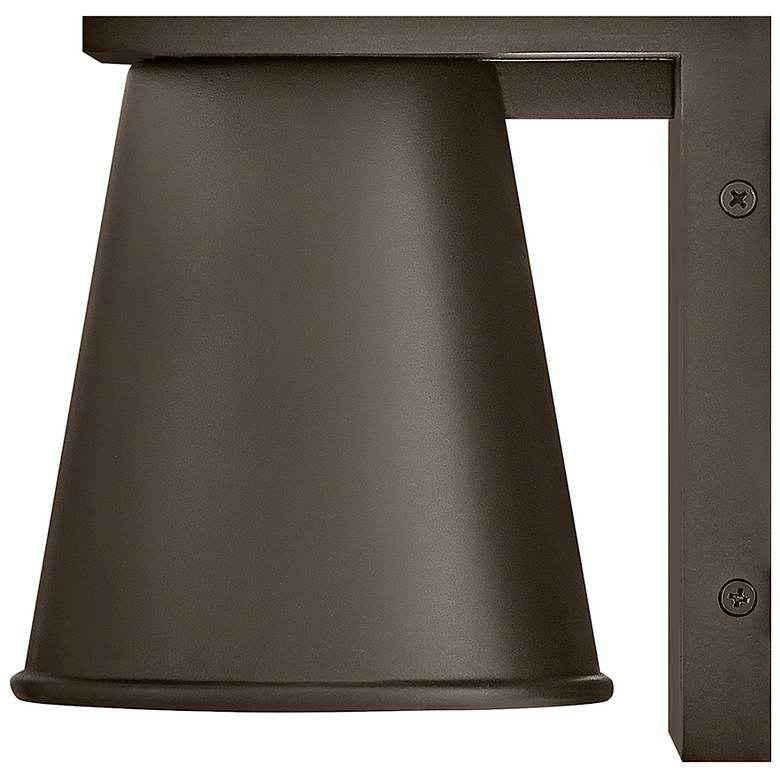 Image 7 Hans 6 1/4" High Architectural Bronze LED Outdoor Wall Light more views