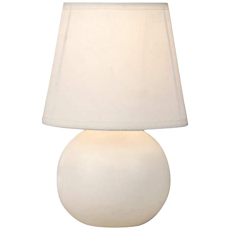 Image 1 Hansen White Sphere Ceramic Table Lamp