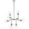 Hanson 36" Wide Polished Nickel 8-Light Pendant