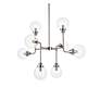 5_Hanson 36" Wide Polished Nickel 8-Light Pendant more views