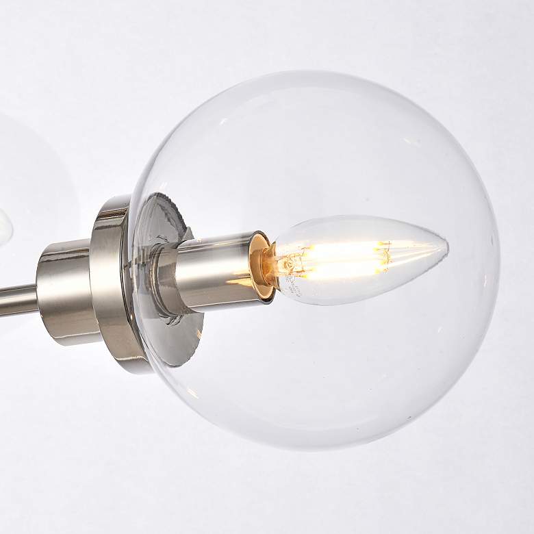 Image 6 Hanson 36" Wide Polished Nickel 8-Light Pendant more views