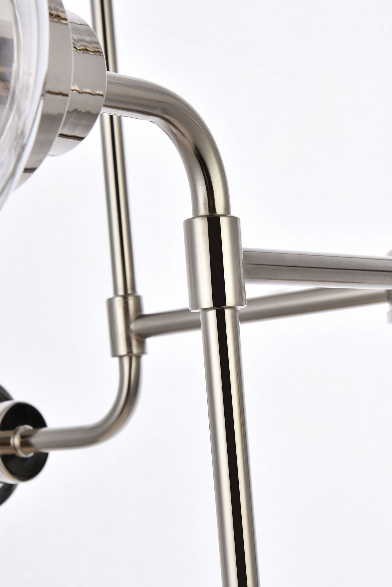 Hanson 36" Wide Polished Nickel 8-Light Pendant in scene