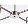 5_Hanson 8 Lts Pendant In Polished Nickel With Frosted Shade more views