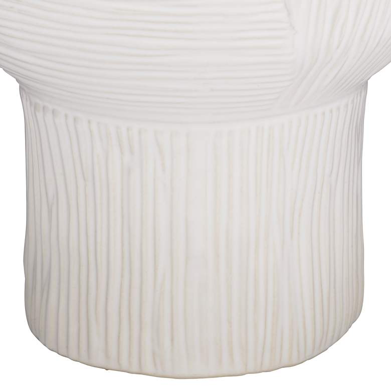Image 4 Hansville Matte White 13 1/2" High Decorative Vase more views