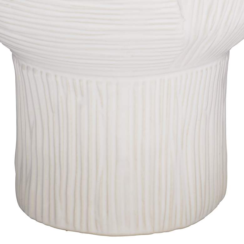 Image 4 Hansville Matte White 13  1/2 inch High Decorative Vase more views