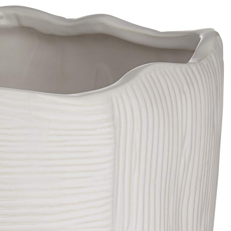Image 5 Hansville Matte White 13 1/2" High Decorative Vase more views