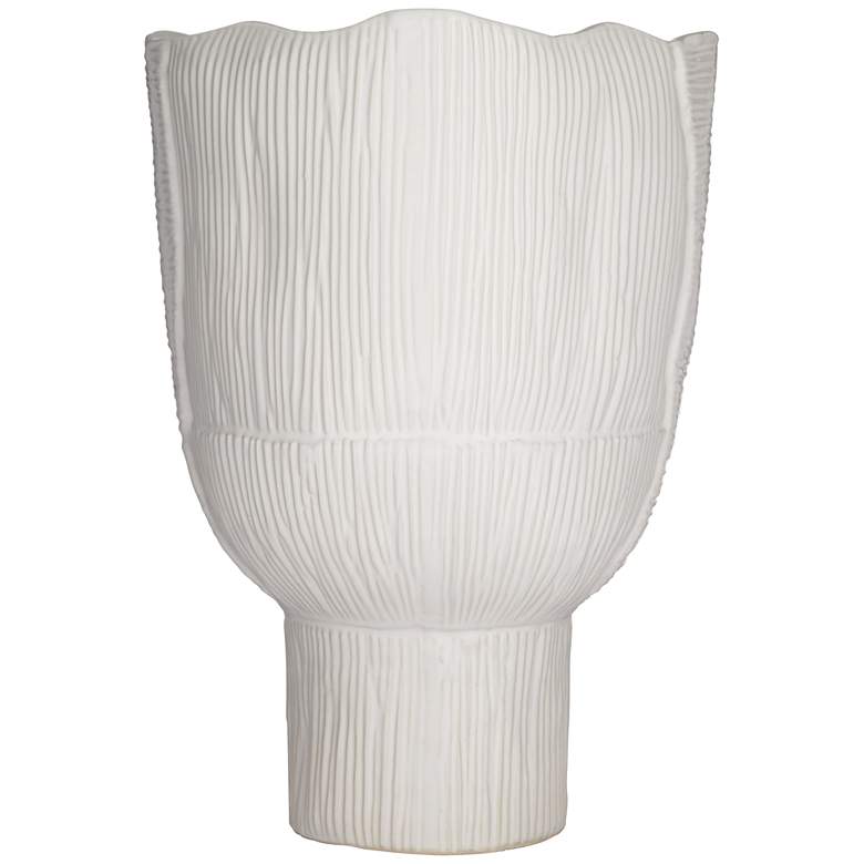 Image 6 Hansville Matte White 13 1/2" High Decorative Vase more views