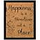 Happiness Silkscreened 22" Wide Corkboard