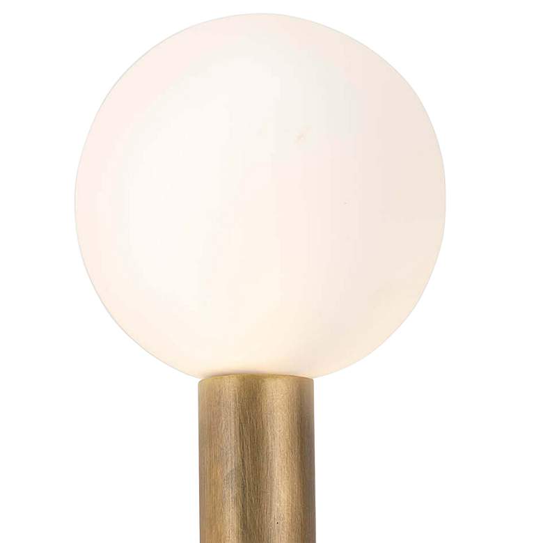 Image 4 Happy 16 1/4" High Natural Brass 2-Light LED Wall Sconce more views