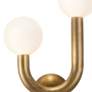 6_Happy 16 1/4" High Natural Brass 2-Light LED Wall Sconce more views