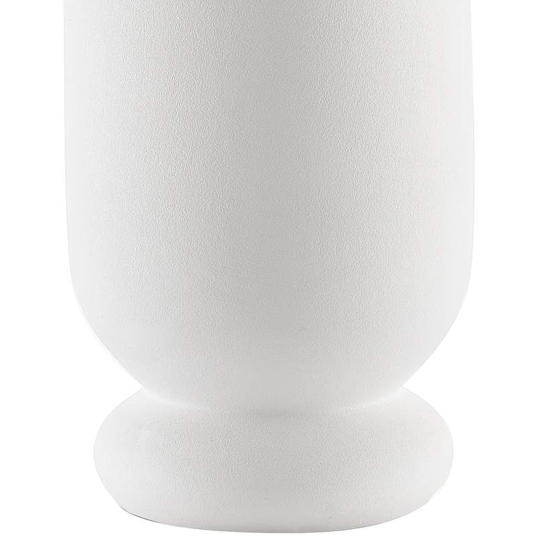 Image 3 Happy 40 12 inch High White Ceramic Straight Decorative Vase more views