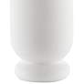 Happy 40 12" High White Ceramic Straight Decorative Vase