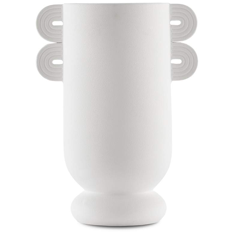 Image 4 Happy 40 12 inch High White Ceramic Straight Decorative Vase more views