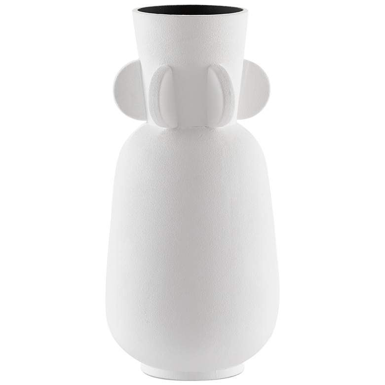 Image 1 Happy 40 13 1/4" High White Ceramic Wings Decorative Vase