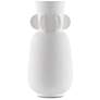 Happy 40 13 1/4" High White Ceramic Wings Decorative Vase