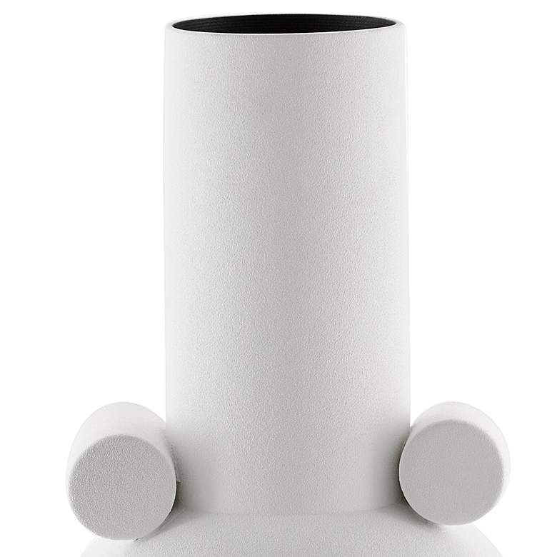 Image 2 Happy 40 18 inch High White Ceramic Long Decorative Vase more views