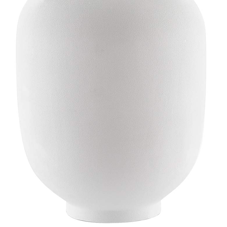 Image 3 Happy 40 18" High White Ceramic Long Decorative Vase more views