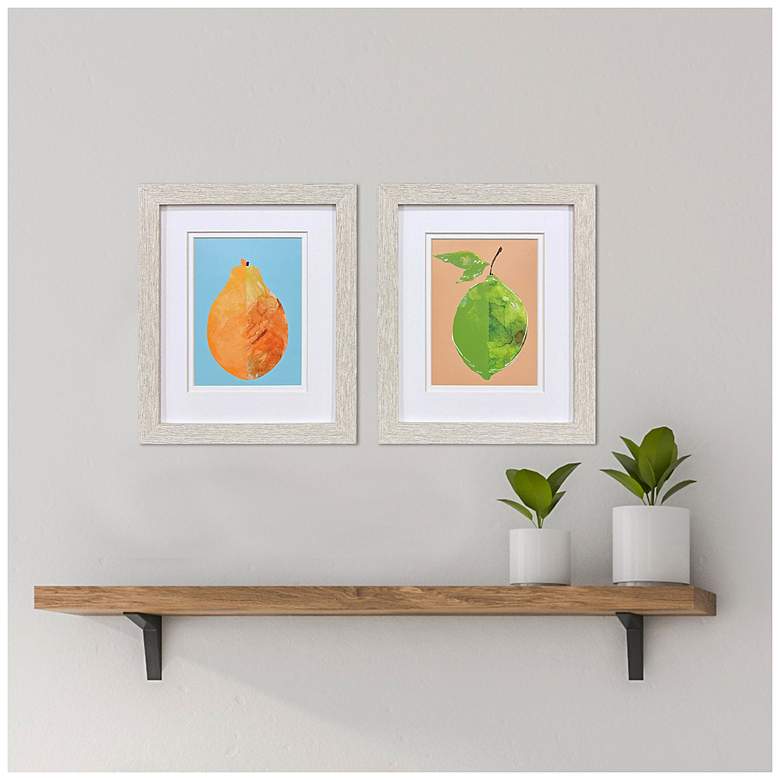 Image 4 Happy Fruit II 9"W x 11"H Contemporary Framed Art Set of 2 more views