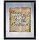 Happy Girls Quote 22" High Floating Picture Frame Wall Art